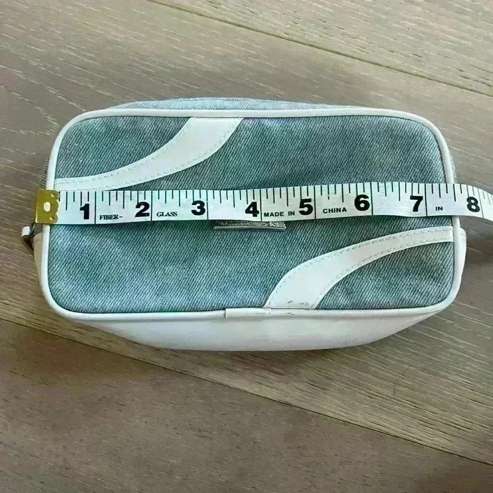 Dior Gray and White Cosmetic Pouch